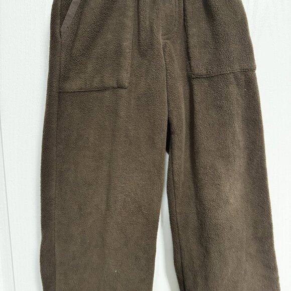 Boys Brown Fleece Pants - Picture 3 of 6
